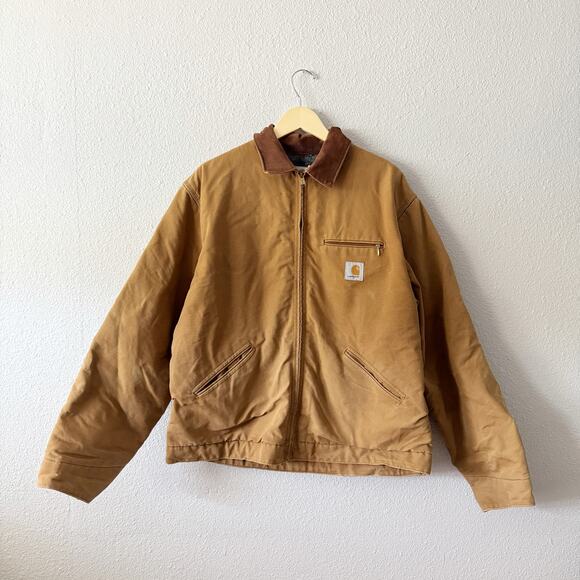 Vintage Carhartt Detroit Jacket Tan 48 Tall - Picture 1 of 5